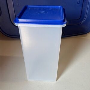 Tupperware Blue and Clear Storage Container